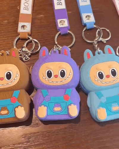 Labubu Air Pods Case with Keychain Strap