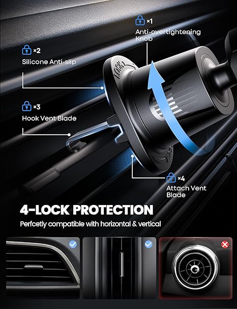Car Phone Holder Vent - Universal
