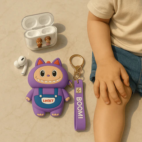 Labubu  Air Pods Case with Keychain Strap